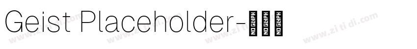 Geist Placeholder字体转换